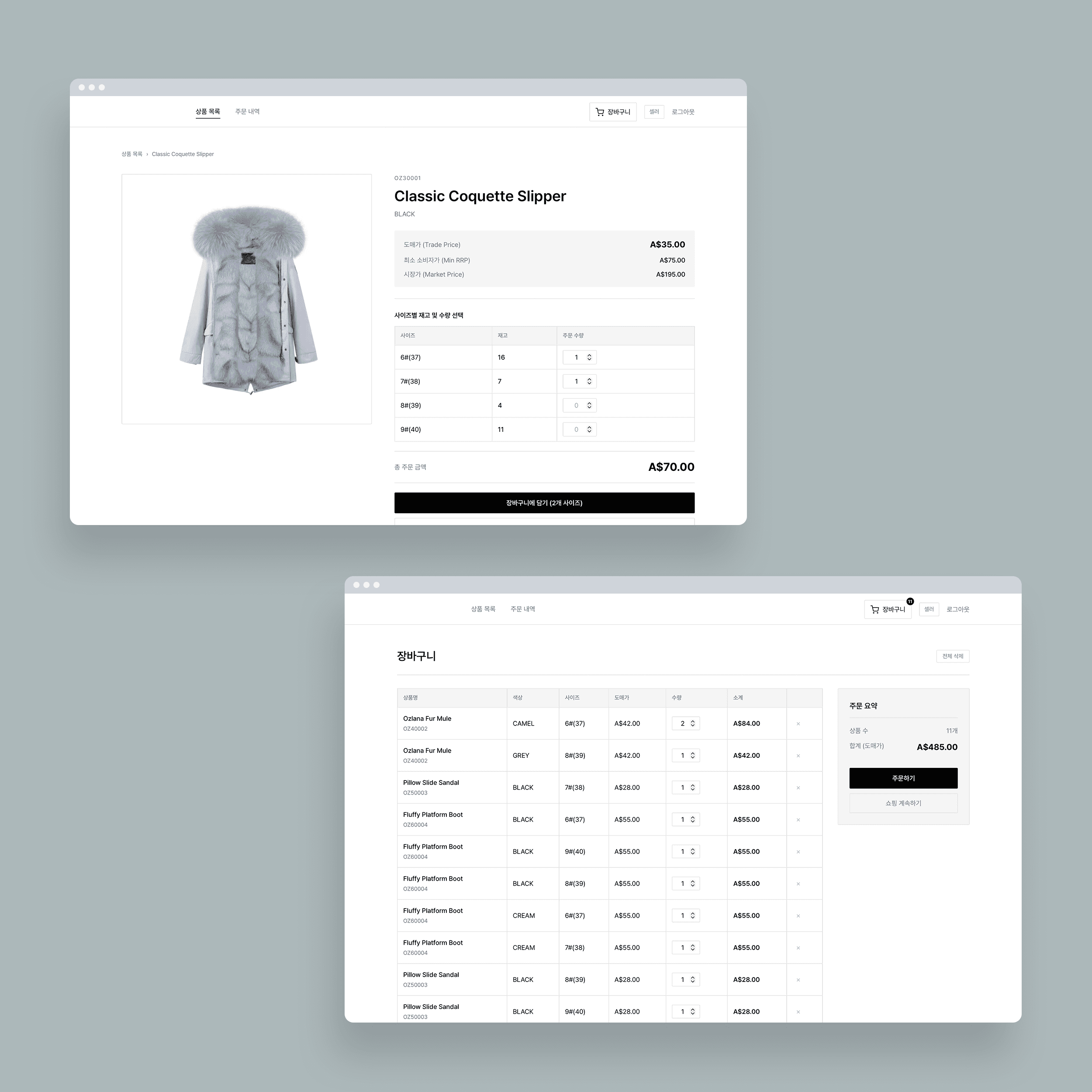 Plateforme de commerce et gestion des stocks textile - Canal de commande en libre-service